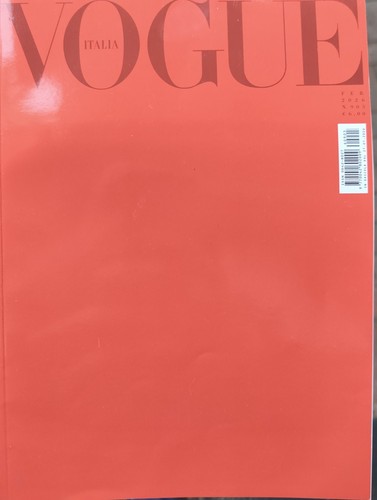 Vogue italia cover rosso - vogue,