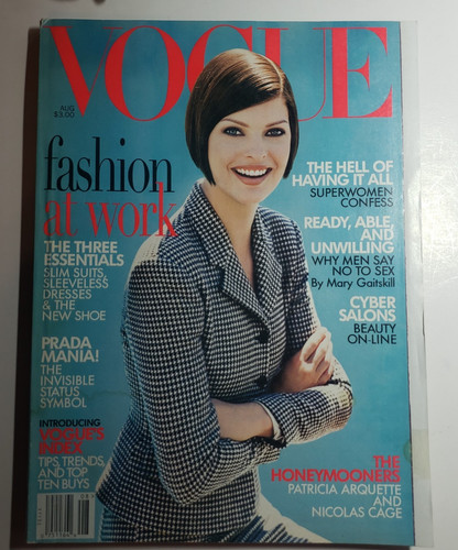 Vintage vogue magazine - magazine, aug