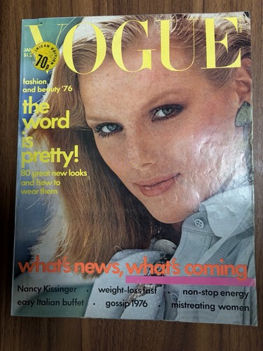 Vogue magazine january 1976 - magazine,