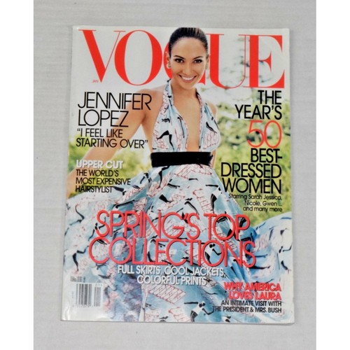 Vintage magazine vogue january - magazine,