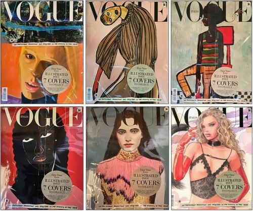 Vogue italy 833 illustrated - vogue,