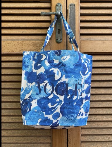 Vogue blu azzurra borsa tote - vogue,
