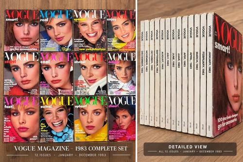 Vogue magazine 1983 complete - vogue,
