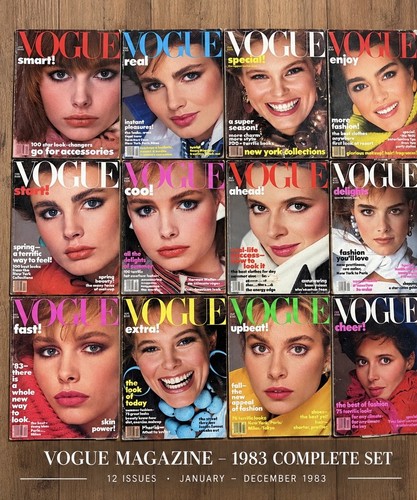 Vogue magazine 1983 complete - magazine,