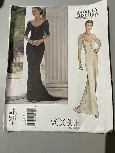 Vogue v2716 badgley mischka - vogue,