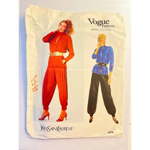 Vogue pattern 1014 - 1014, yves