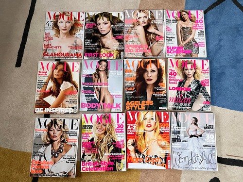 12x vogue magazine bundle - vogue,